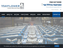 Tablet Screenshot of mayflower-engineering.co.uk